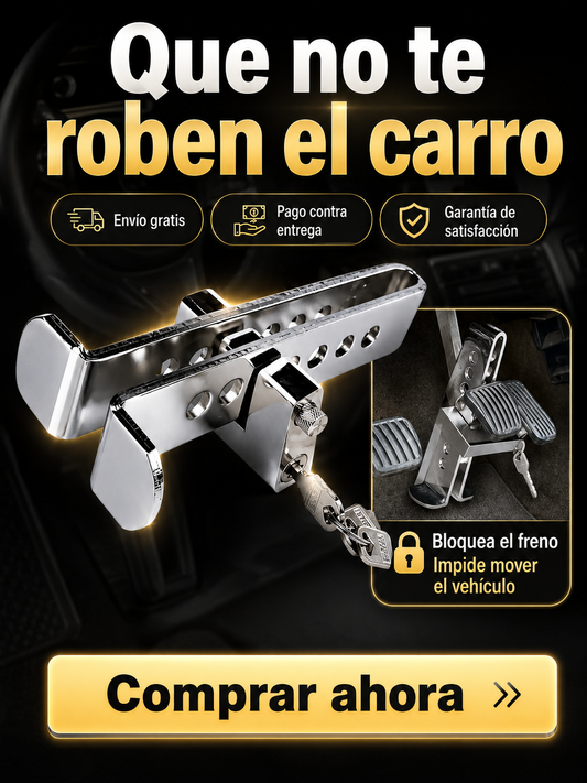 🔐 SeguroMax | Bloqueo de Pedal Antirrobo para tu Vehículo